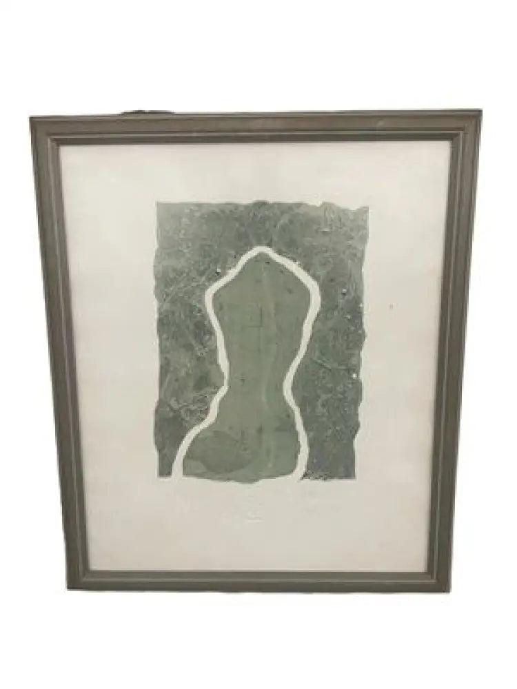 Картина офорт,,Вода’ Е/А IV/X в рамка - antique