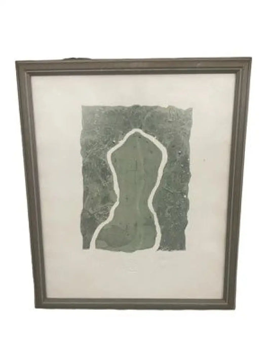 Картина офорт,,Вода’ Е/А IV/X в рамка - antique
