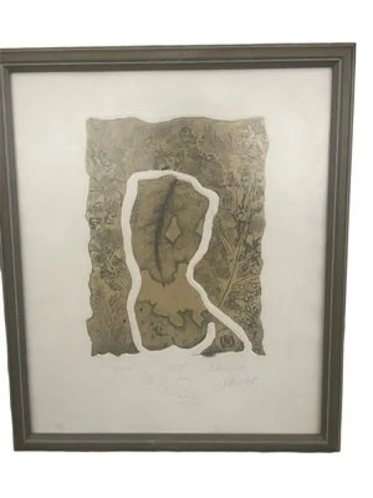 Картина офорт,,Земя’ Е/А II/X в рамка - antique
