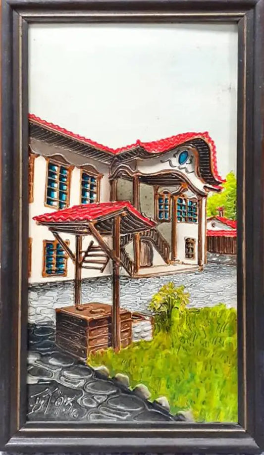 Картина смесена техника - ’Из Пловдив’ Борислав Тодоров 1995 - antique
