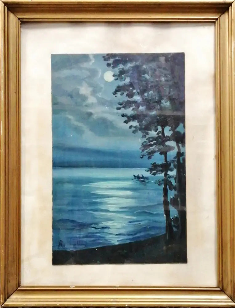 Картина върху картон с рамка масло (326) - Картина