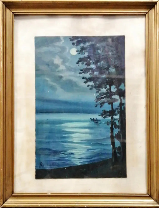 Картина върху картон с рамка масло (326) - Картина