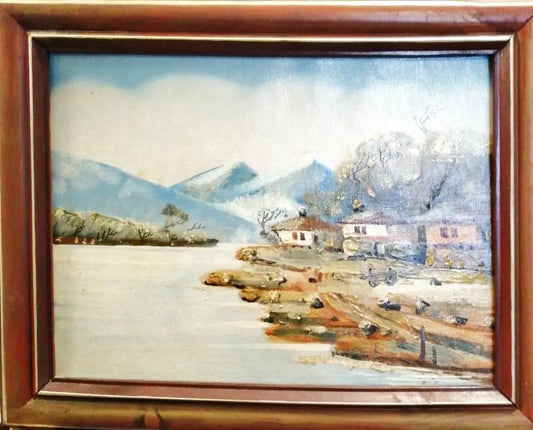Картина върху платно с рамка масло (178) - Картина