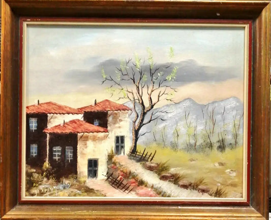 Картина върху платно с рамка масло (226) - Картина