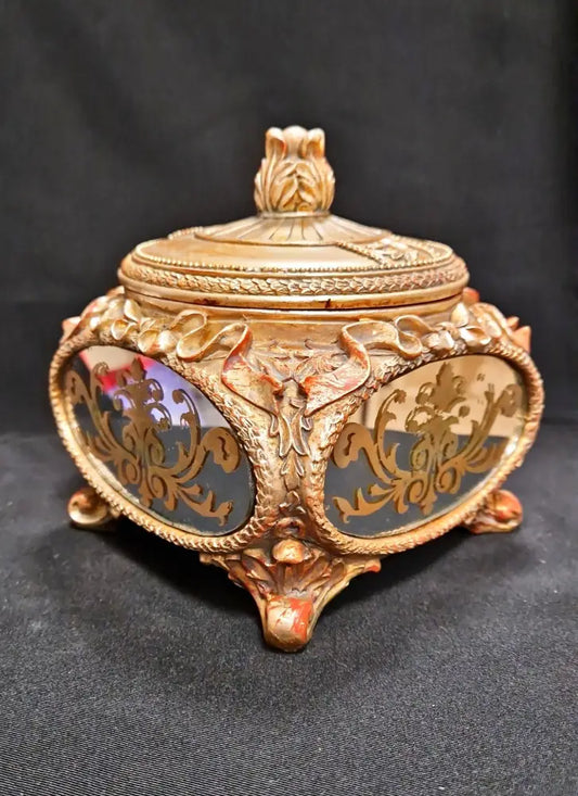 Керамична кутия с вградени огледала - antique