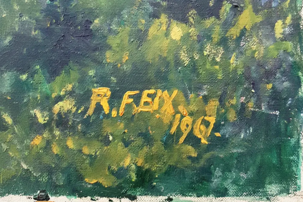 Зимна планина, R. Feix — гръб