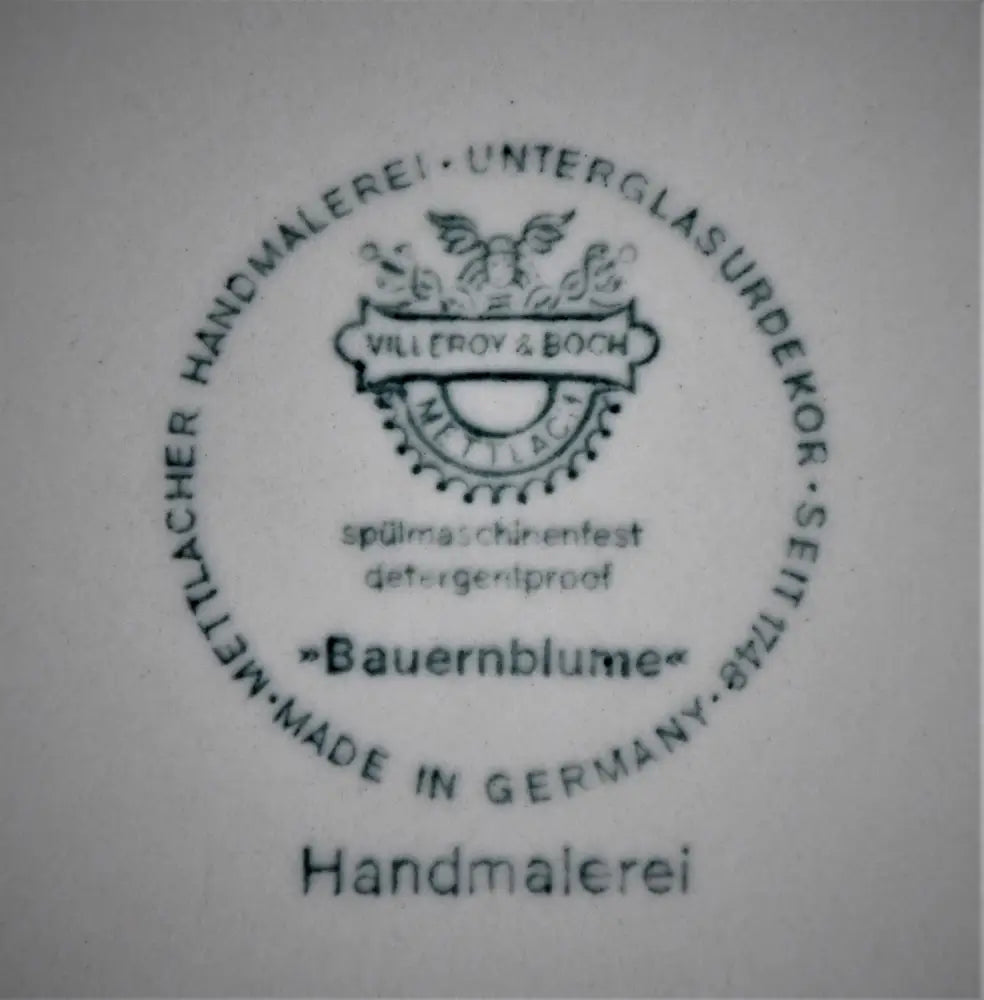 Класически винтидж поднос ’Villeroy & Boch’ модел BAUERNBLUME - antique