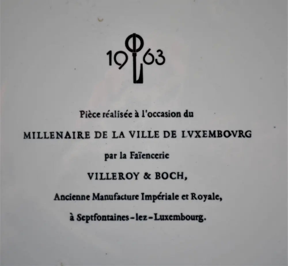 Колекционна чиния от 1963-та на ’Villeroy & Boch’ - antique