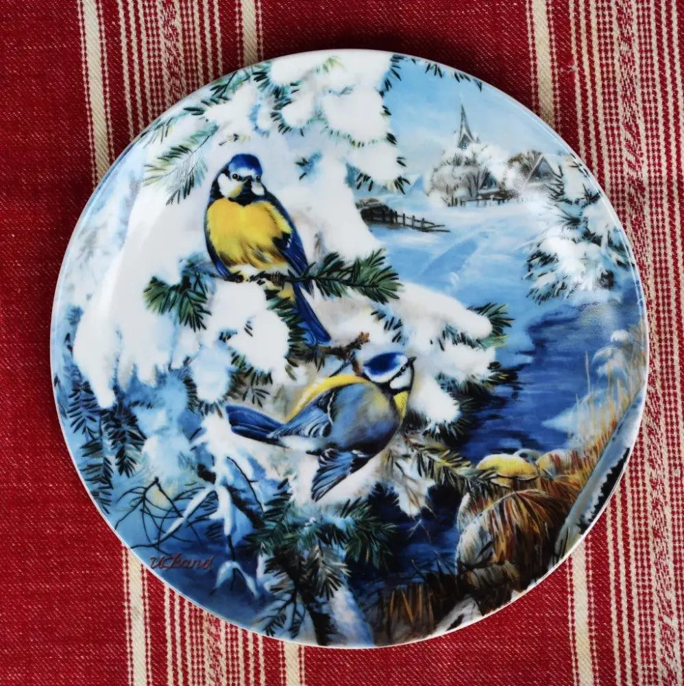 Колекционна чиния ’Vogel im Winter’ - ’Hutschenreuther’ - antique