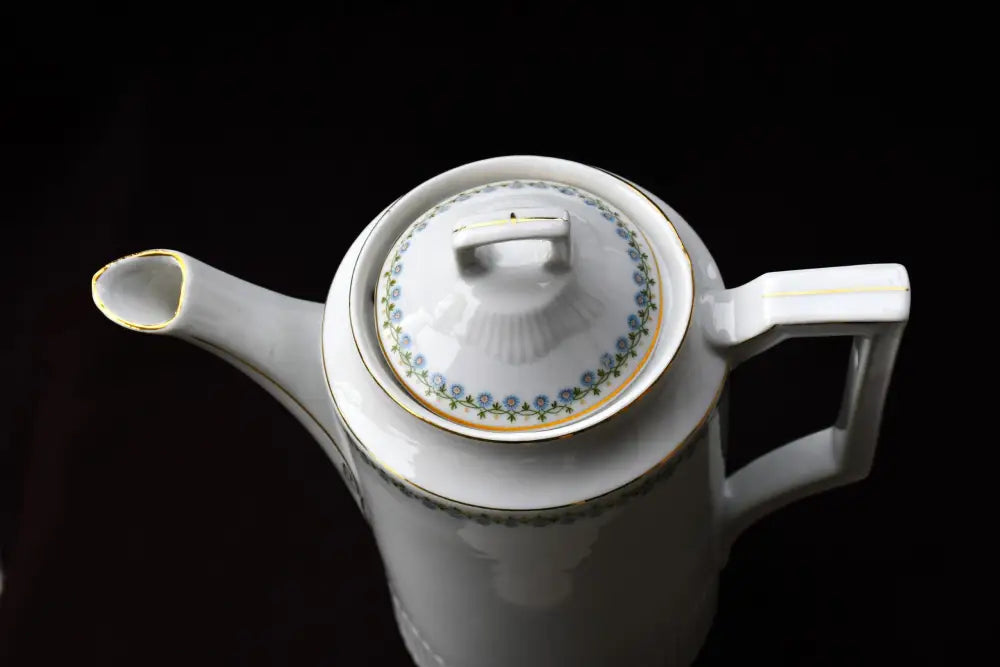 Комплект от голям старинен чайник и кана - KPM - antique