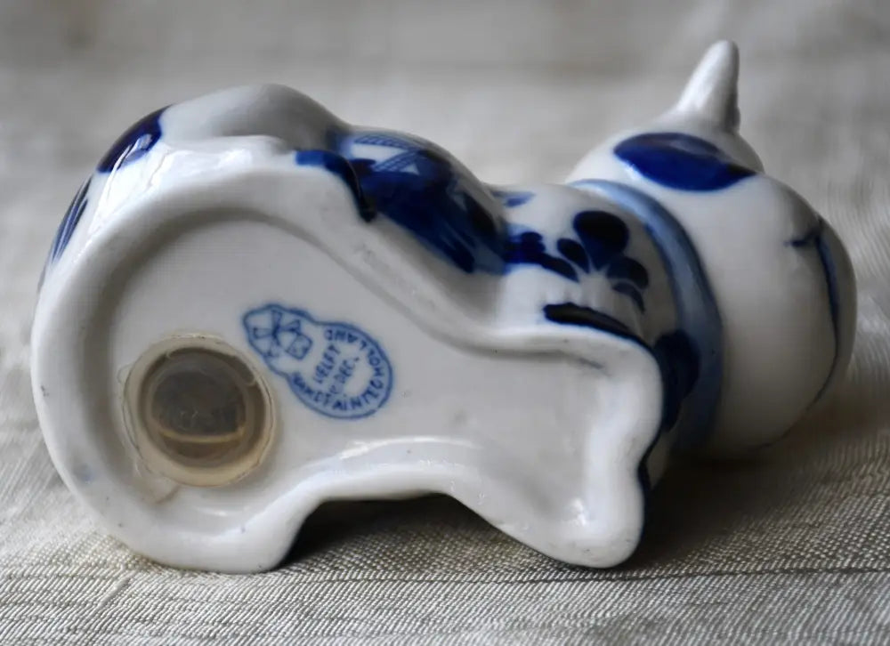 Крава-солница Delft - antique