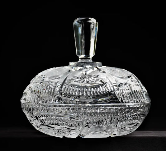 Кристална винтидж бомбониера (2 кг.) - antique