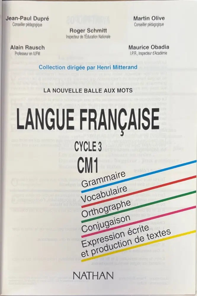 Langue francaise. Cycle 3. CM1 (1003) - Книга