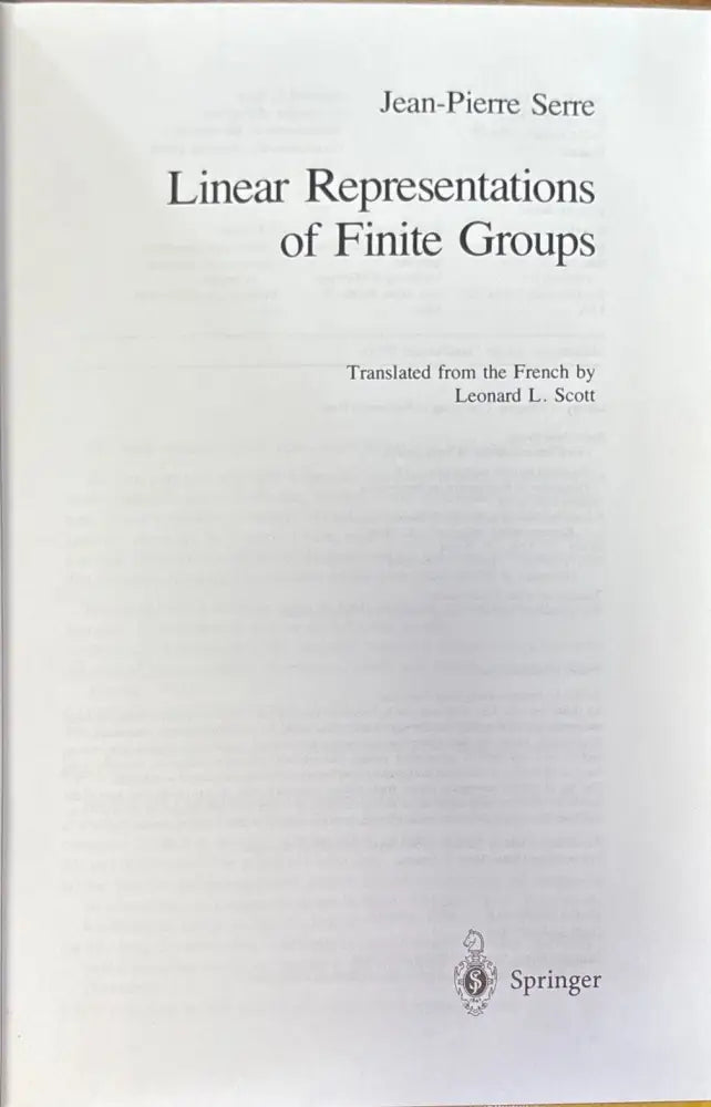 Liner Representations of Finite Groups (601) - Книга