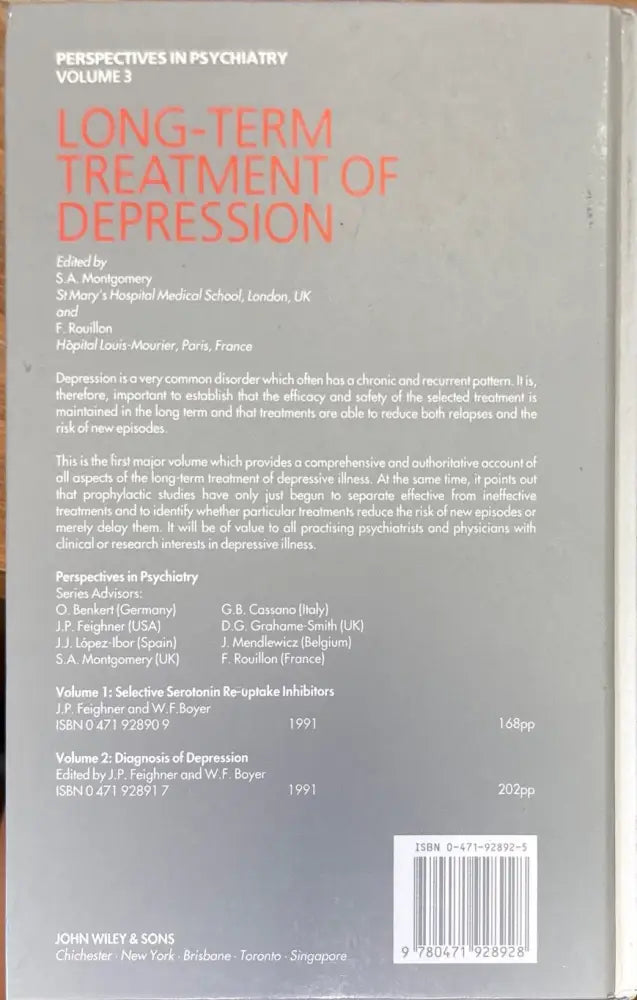Long-term treatment of depression (1378) - Книга