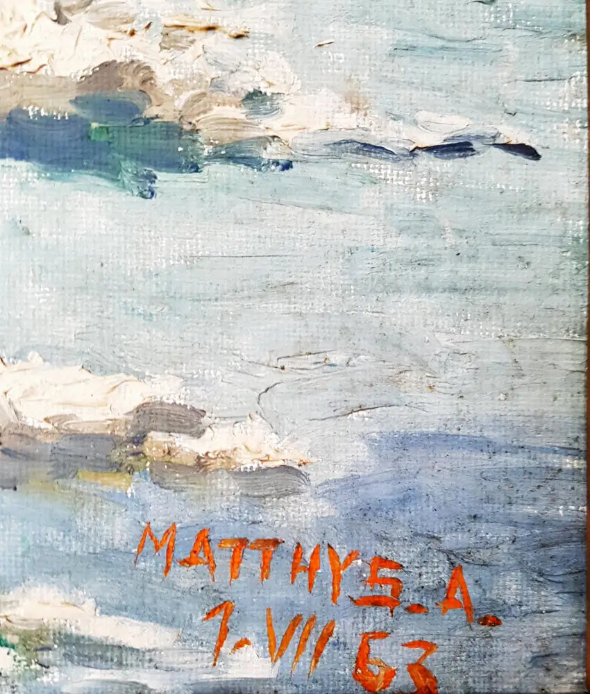 Маринистичен пейзаж, Matthys. A. (1176) - Картина