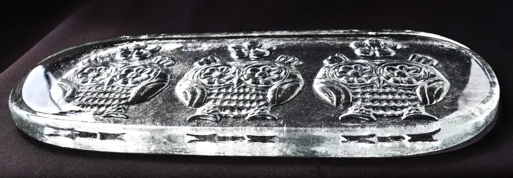 Масивна кристална дъска за сервиране - antique
