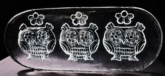 Масивна кристална дъска за сервиране - antique