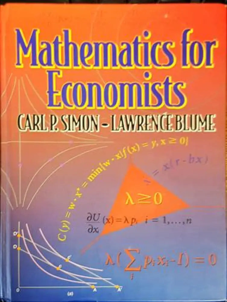 Mathematics for Economists - Книги