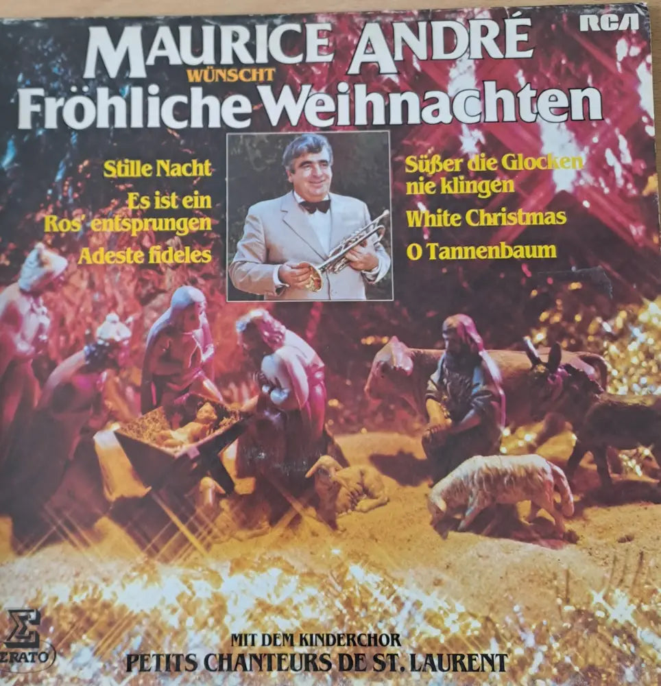 Maurice Andre wunscht Frohliche Weihnachten - antique