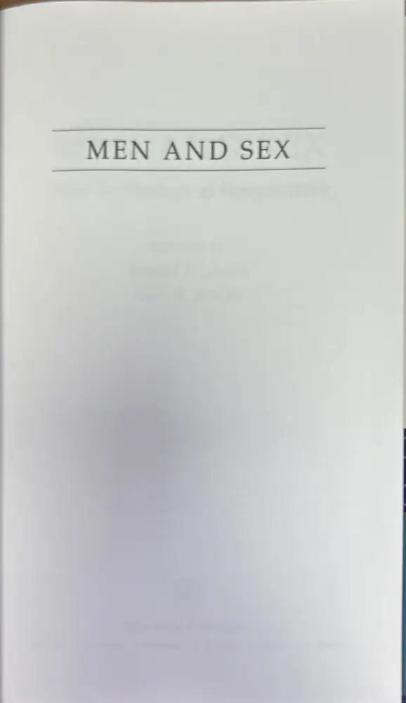Men and sex - Книги