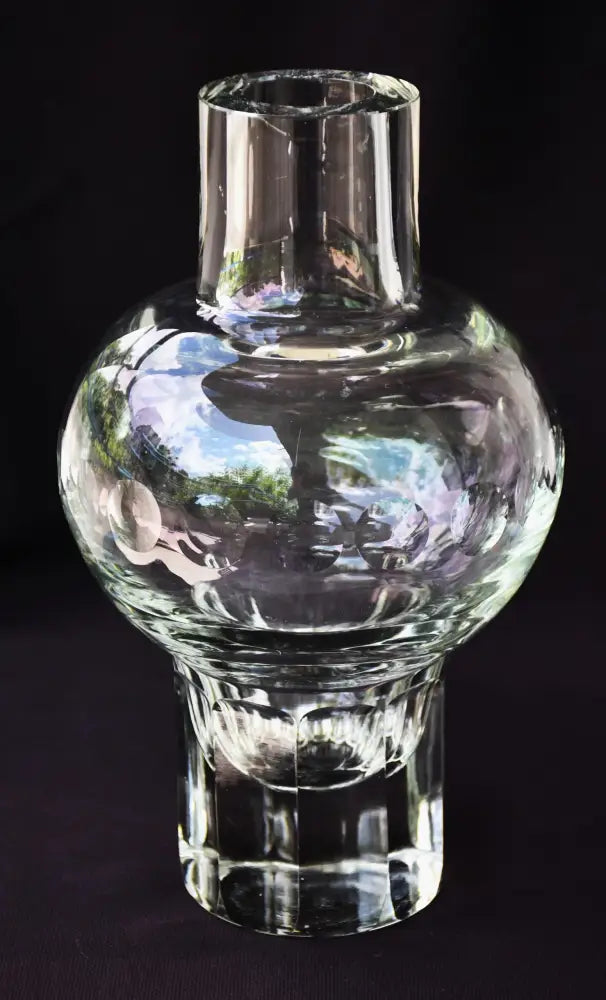 Минималистична ваза - кристал. Винтидж. - antique