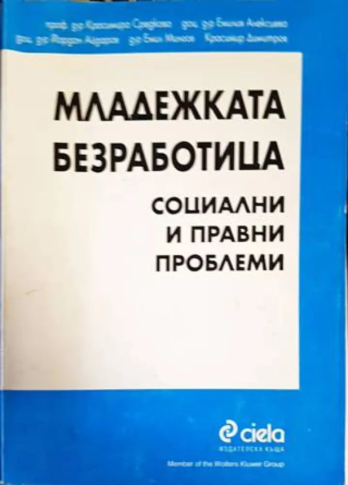 Младежката безработица: Социални и правни проблеми - Книги
