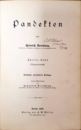 Pandekten. Zweiter Band — Obligationenrecht (1097)