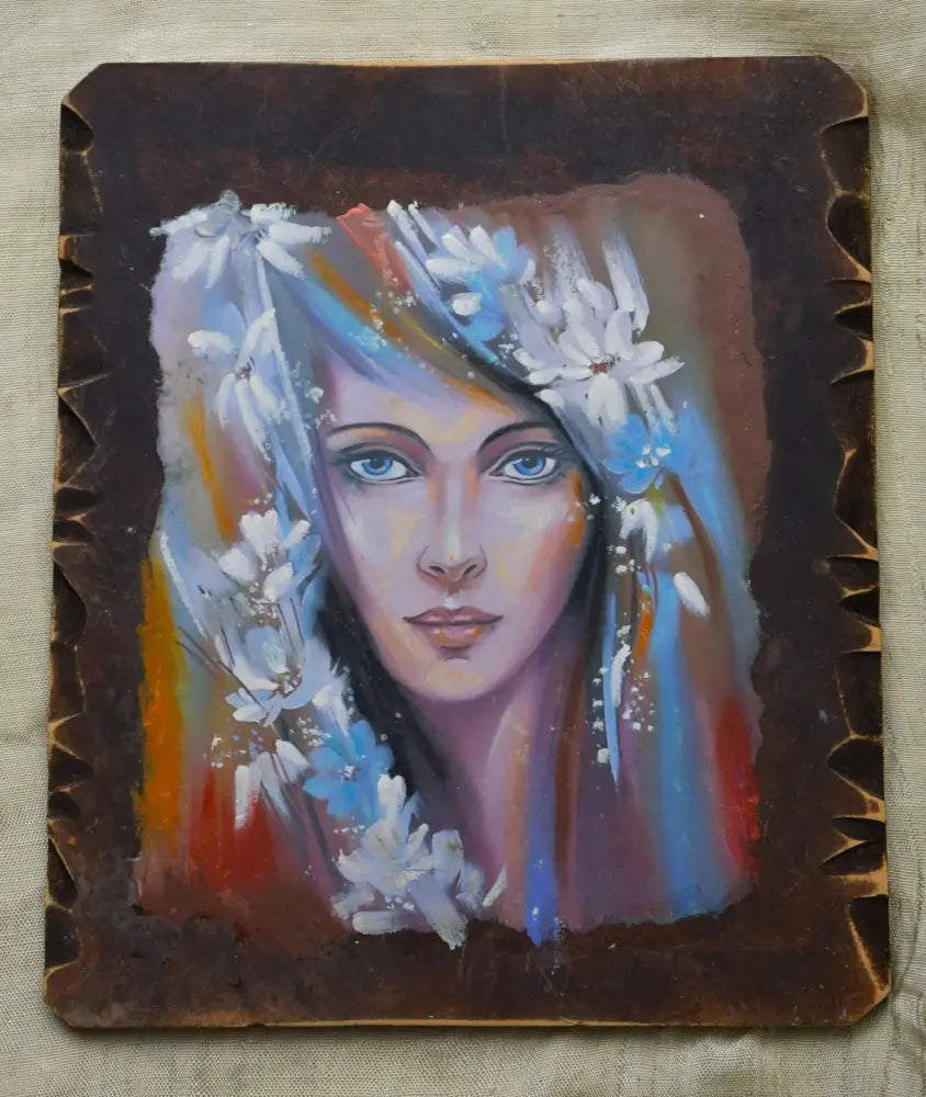 ’Момиче с бели цветя’ Миглена Кирилова - antique