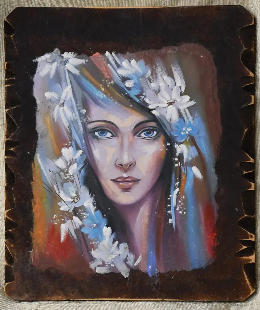 ’Момиче с бели цветя’ Миглена Кирилова - antique