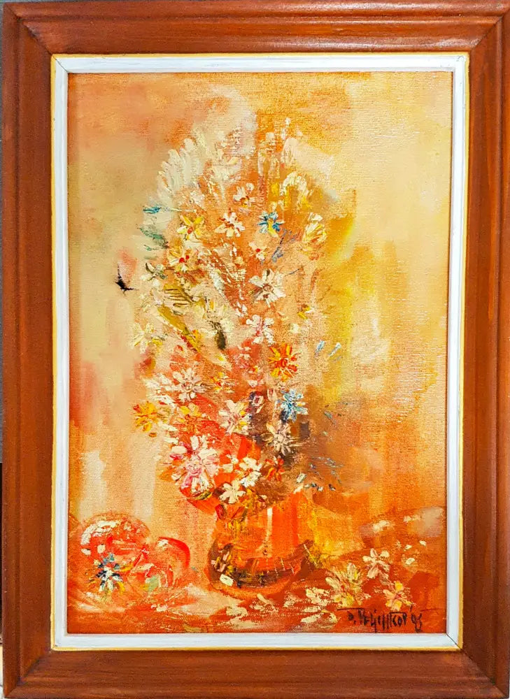 Натюрморт ’Still life flowers’- масло от Димитър Величков- 2008 година (1097) - Картина