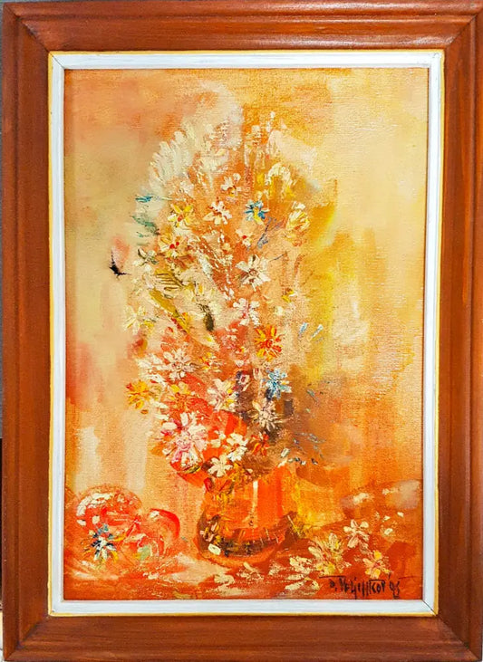 Натюрморт ’Still life flowers’- масло от Димитър Величков- 2008 година (1097) - Картина
