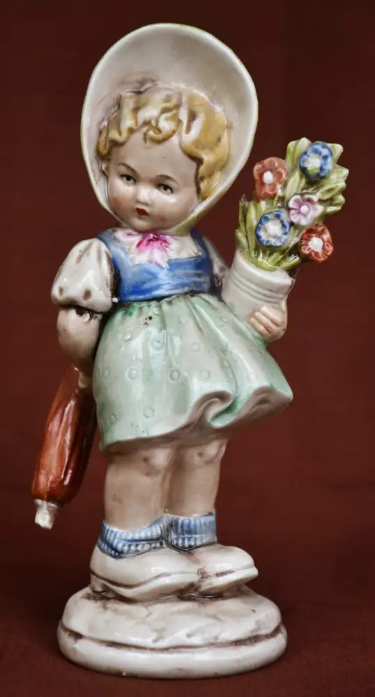 Немска фигура от 1930-те. Полихромна керамика. - antique