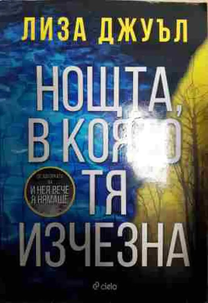 Нощта в която тя изчезна - Книга