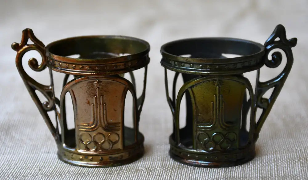 Оригинален олимпийски сервиз за водка - 1980 г. - antique