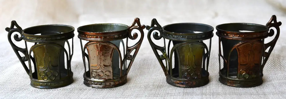 Оригинален олимпийски сервиз за водка - 1980 г. - antique
