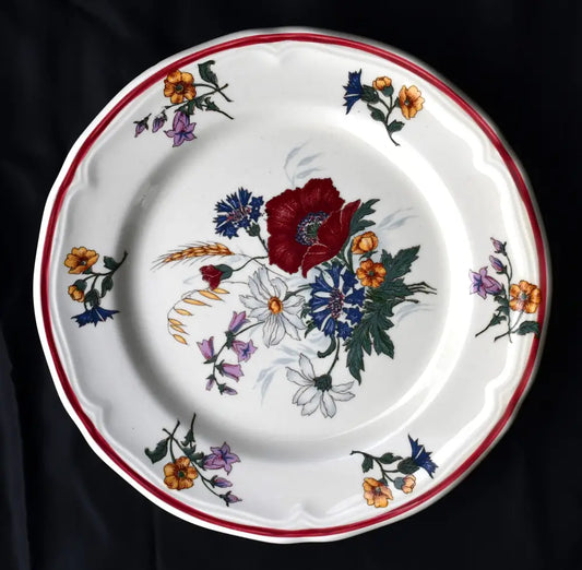 Пълен комплект (6) винтидж чинии на Quadrifoglio - antique