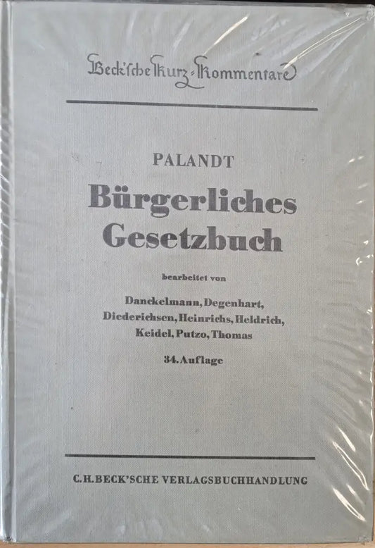 Palandt Burgerliches Gesetzbuch - Книги