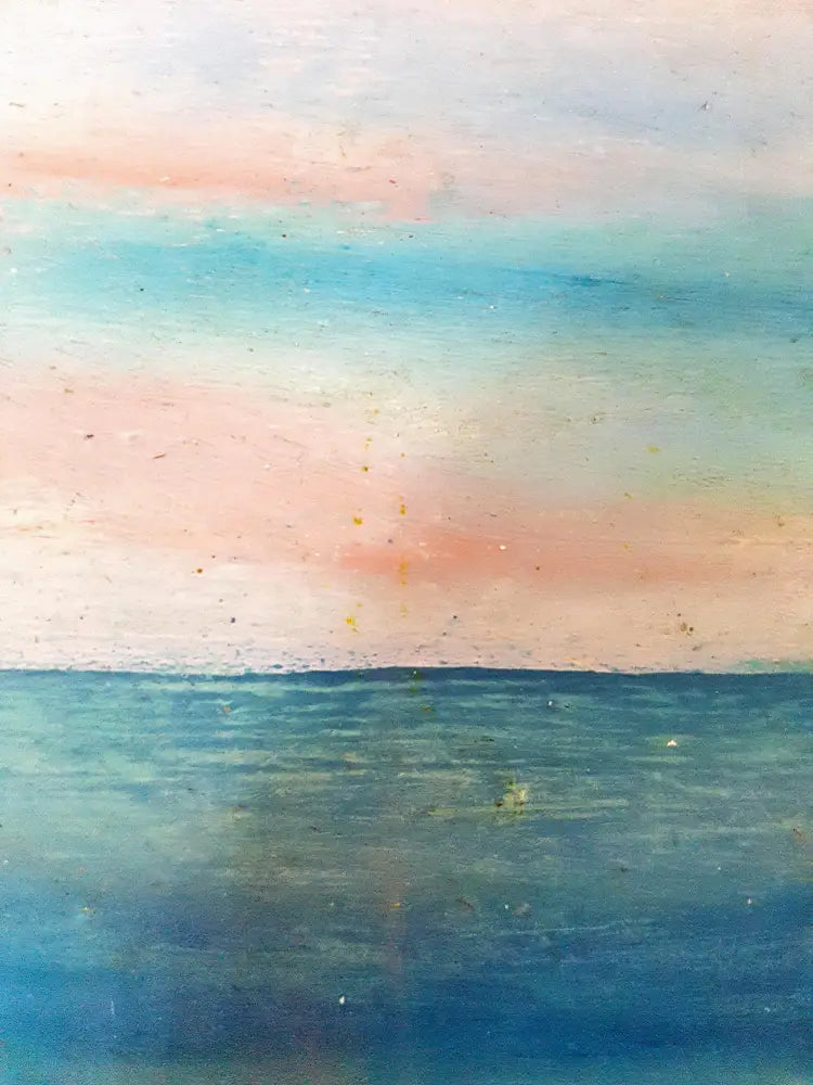 Пейзаж с морски скали, масло от неизвестен автор (1074) - Картина