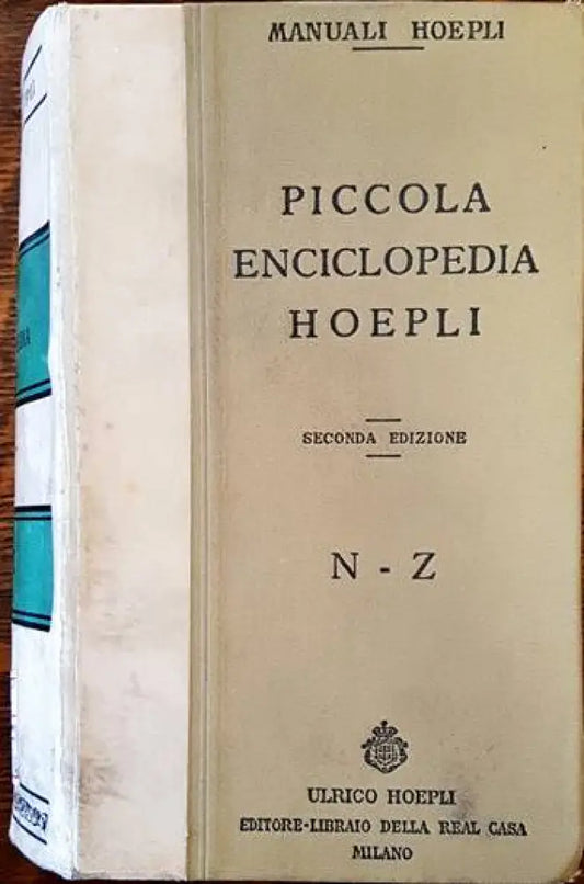 Piccola enciclopedia Hoepli - Книги