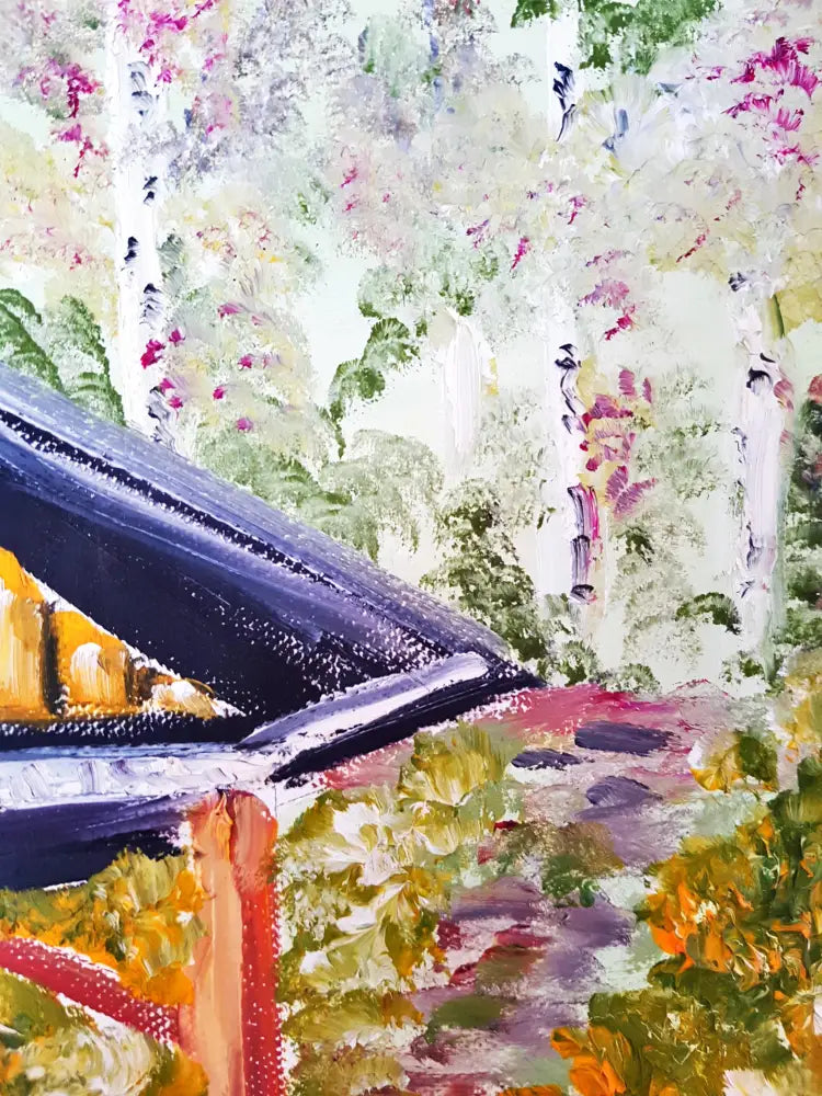 Планински заслон - масло- 2014 година (1240) - Картина