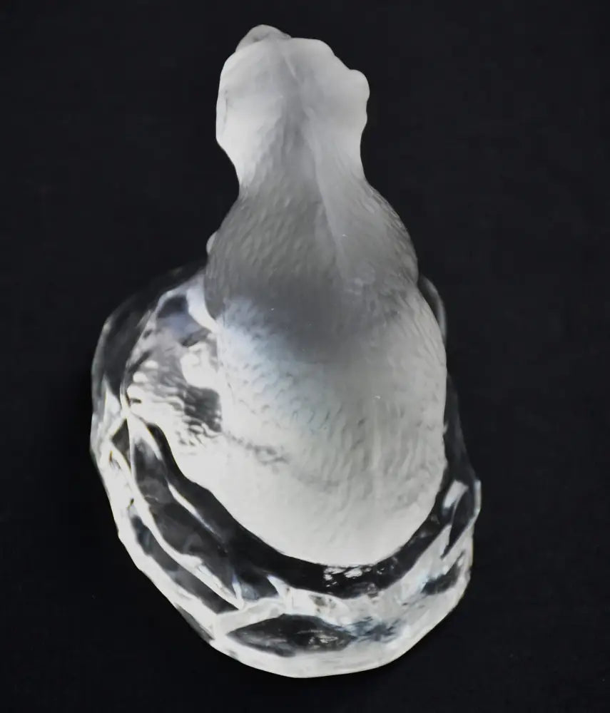 Полярна мечка с мечето си - кристална скулптура на SEA Glasbruk Kosta - antique