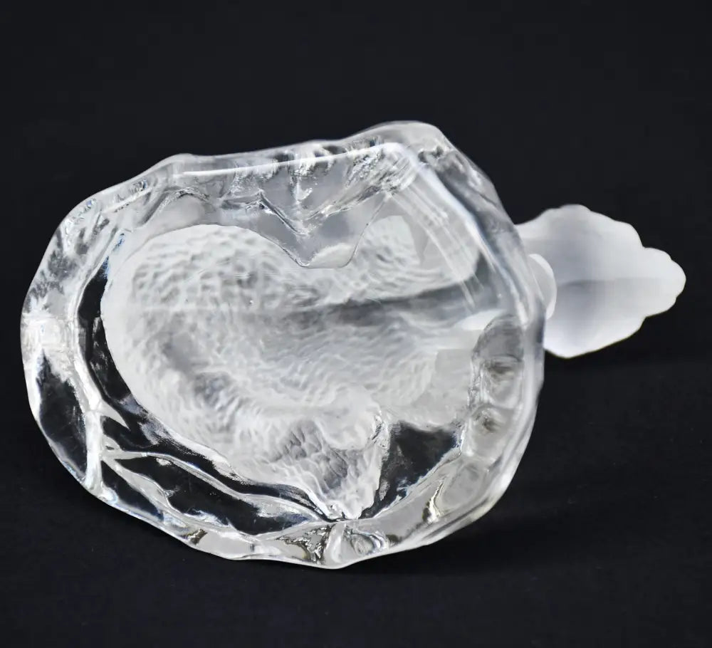 Полярна мечка с мечето си - кристална скулптура на SEA Glasbruk Kosta - antique