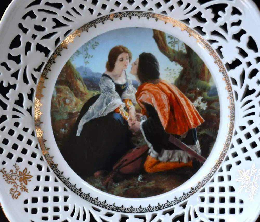 Порцеланова чиния ’Ромео и Жулиета’ на ’Thun’ - antique