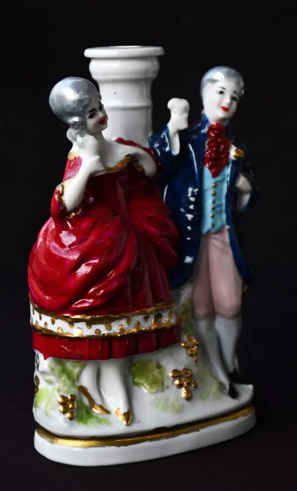 Порцеланова двойна фигура ’Галантна сцена’ - Lippelsdorf - antique