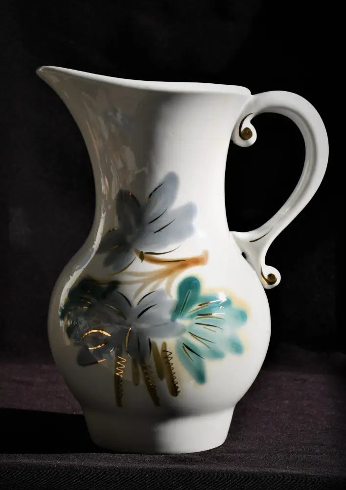 Порцеланова кана СССР ръчно рисувана - antique