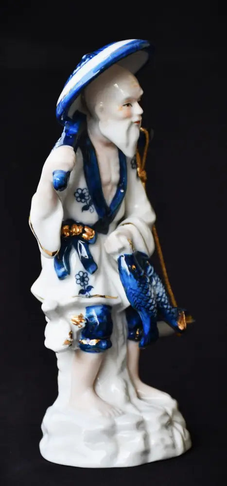 Порцеланова статуетка ’Старият рибар’ - antique