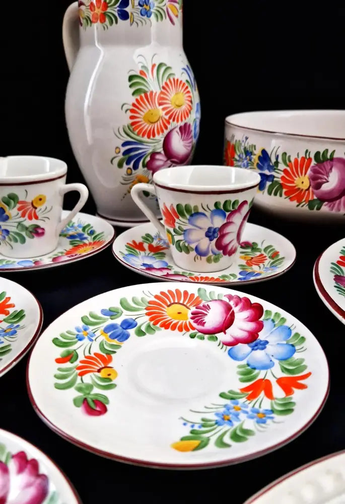 Ръчно рисуван порцеланов сервиз - antique