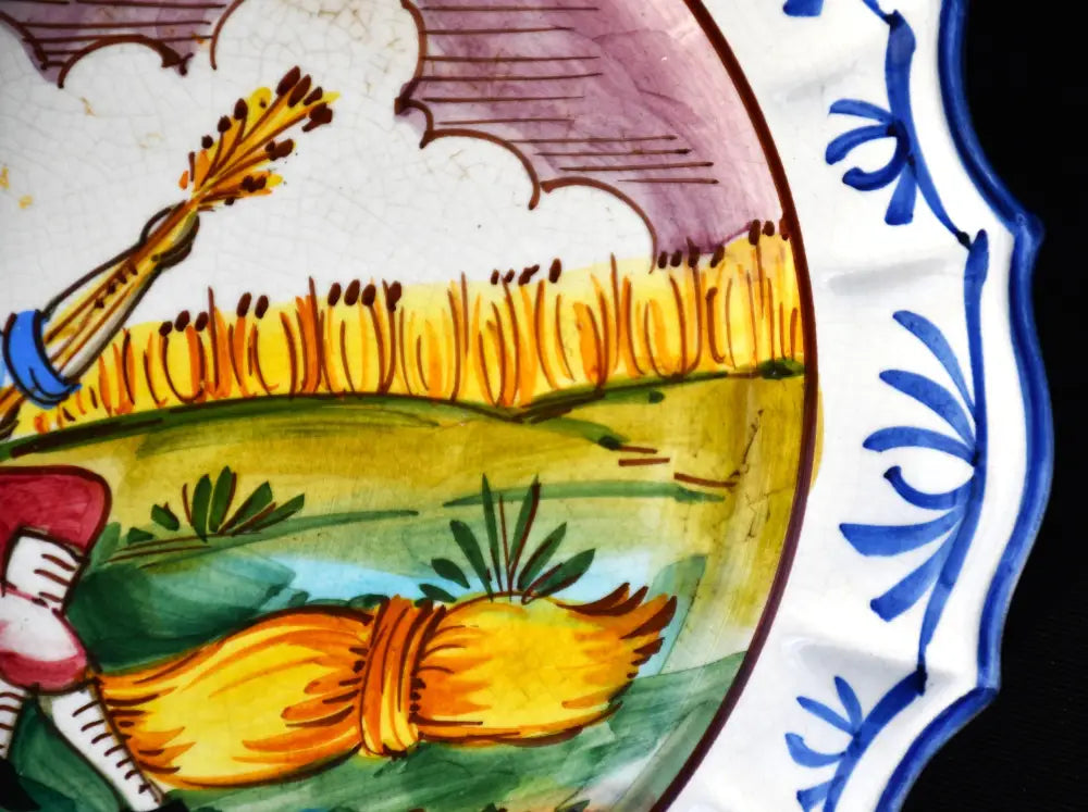 Ръчно рисувана чиния - Bassano - antique