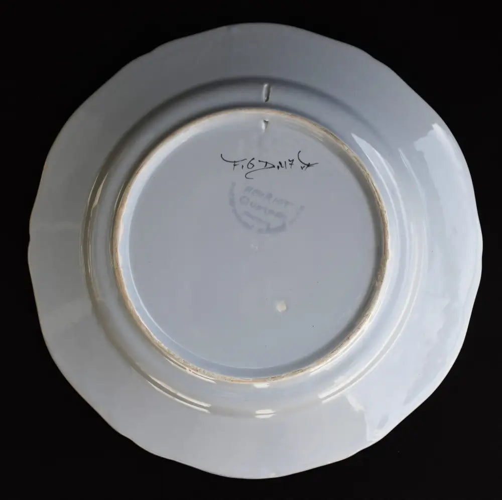 Ръчно рисувана чиния ’Henriot Quimper’ - antique